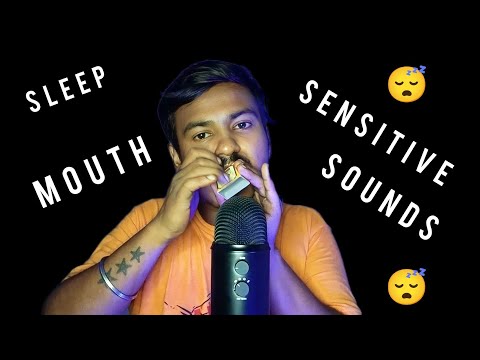 ASMR mouth sounds so SENSITIVE it puts you to full asleep 😴😴