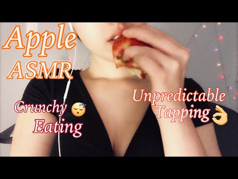 ASMR Lofi Apple Eating & Unpredictable Tapping for ❤️Tingles❤️