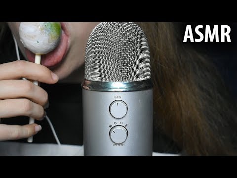 ♥ ASMR Lollipop Sucking | 3D Binaural ear to ear mouth sounds (NO TALKING)