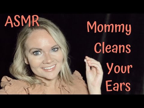 ASMR Mommy Cleans Your Ears | Mic Scratching , Mic Brushing, whispers, face touching