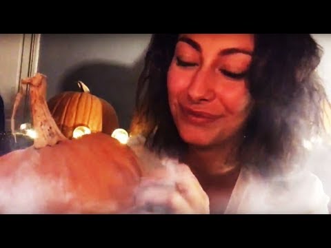 ASMR Halloween Livestream + Pumpkin Tingles 🎃