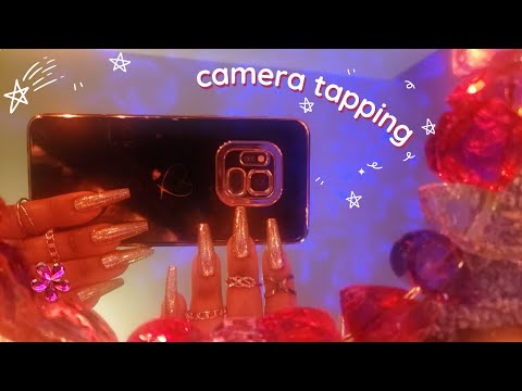 ASMR Lo-Fi Camera Tapping / Phone Case Tapping and Mirror Tapping with Long Nails - No Talking