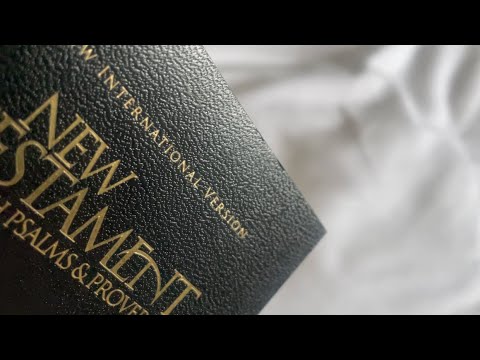 Scratchy Tapping on My Bible for Sleep ✝️ | ASMR