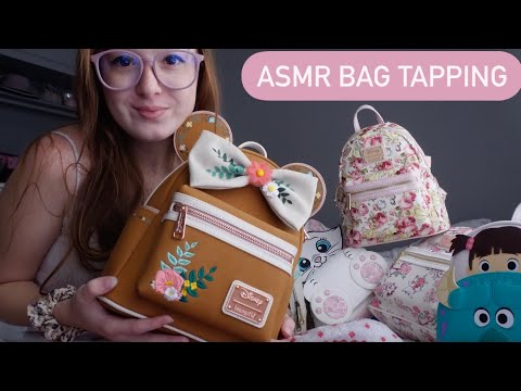 ASMR Backpack tapping (lounge fly)💙