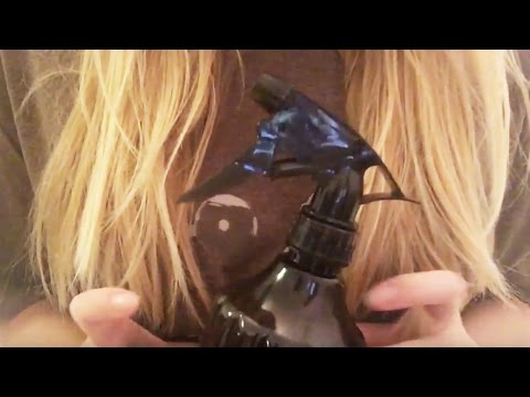 ASMR Spray Bottle (spraying, water sounds and tapping)
