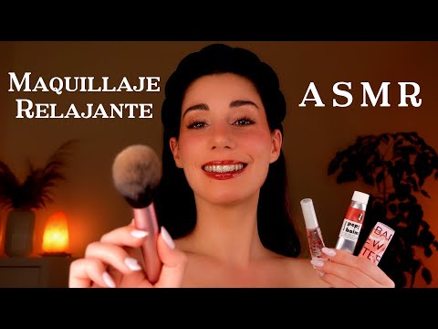 ASMR ME MAQUILLO HASTA QUE TE DUERMAS ❤️💤 Strawberry Makeup Tutorial 🍓💌 en Español