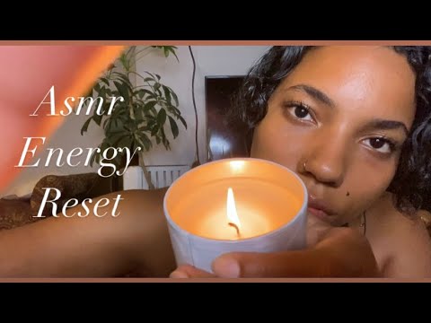 Asmr ~ Resetting your energy ( gentle hand movements, singing bowl, spray)