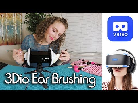 3D VR ASMR Intense Ear Cleaning & Ear Brushing On 3Dio w/ Corrina VR180