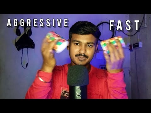ASMR ||Triggers sounds For Sleep(fast and aggressive)(4k60fps)