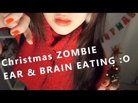 ASMR INTENSE! Ear Eating with Zombie Role Play 이어이팅