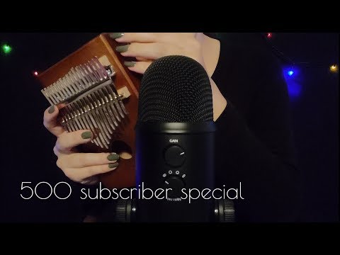 ASMR - Tapping On & Playing The Kalimba (500 Subscriber Special) [No Talking]