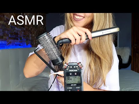 Hair Brushing and Straightening | ASMR