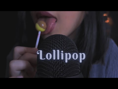 Asmr Lollipop Eating Sounds , Intense mouth sounds , Wet Mouth , kiss , No Talking