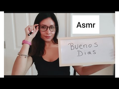 Asmr: Teaching you Spanish ( Roleplay) Typing, writing, paper sounds