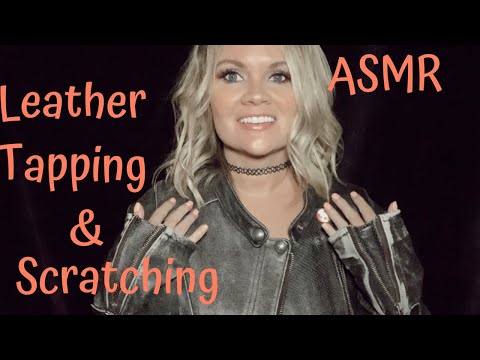 ASMR Leather Jacket Tapping and Scratching