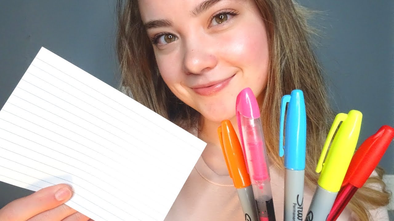 ASMR TEACHER ROLE PLAY! Helping You With Test Anxiety, Reading To You, Writing Sounds, Page Flipping