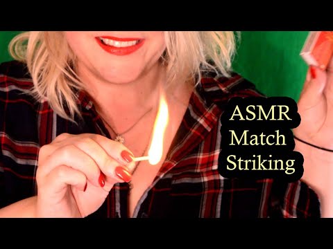 [ASMR] Striking matches on match box