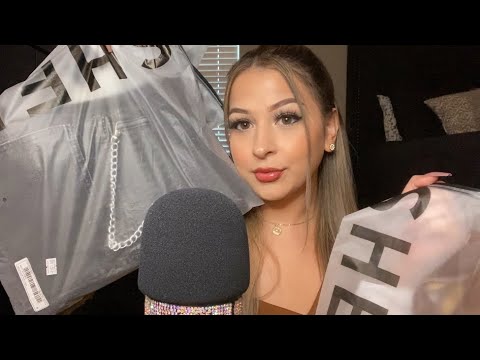 ASMR Shein Try On Haul 🍒 whispered + fabric sounds ❤️