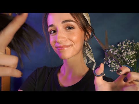 ASMR | Relaxing Hairdresser Roleplay ✂ Haircut, Shampoo, Realistic Layered Sounds
