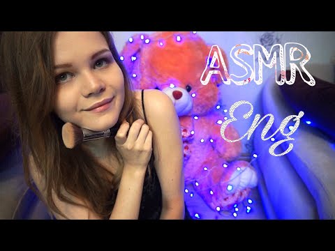 ASMR | Doing best friends Makeup | Gentle touching your face | Mouth sounds | BINAURAL