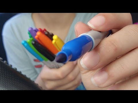 asmr🖍drawing on ur face(layered sounds)(no talking)