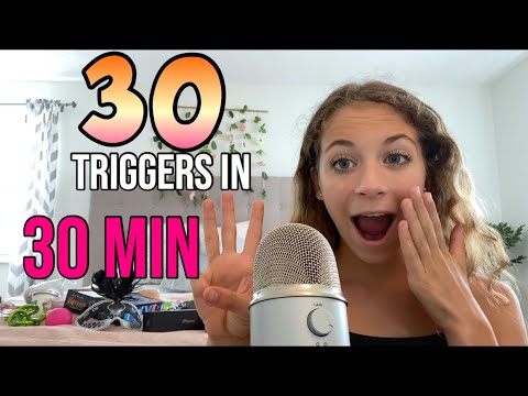 ASMR 30 Triggers in 30 minutes!!!🌻✨😴