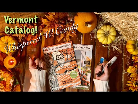 ASMR Vermont Halloween/Fall Catalog (Whispered w/Candy only) Sneaking some halloween candy.