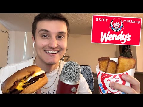 ASMR | Wendy’s Breakfast Mukbang 🍳🍔 (eating sounds)