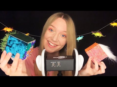 ASMR Trigger Cubes in Your Ears (Whispered, 3Dio)