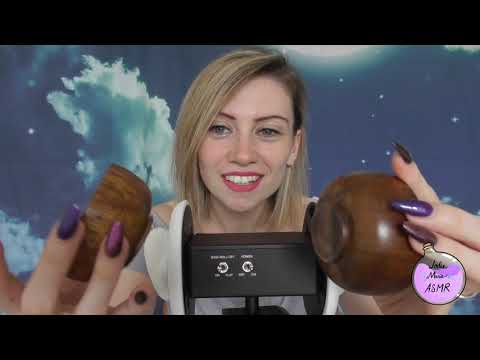 ASMR - Wooden bowls cupping/ scratching/gentle whispers