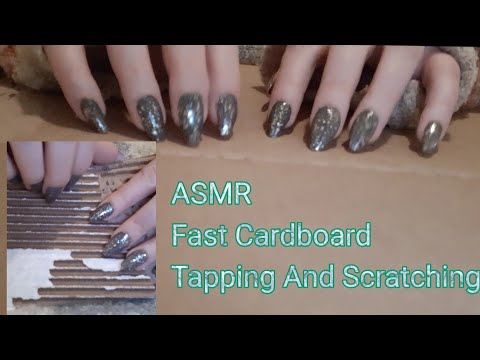 ASMR Fast Cardboard Tapping And Scratching