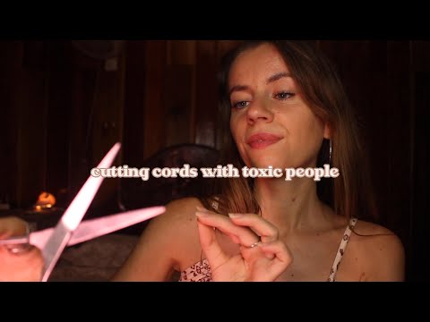 ASMR REIKI cutting cords with toxic people | deep energetic cleanse, hand movements, soft spoken