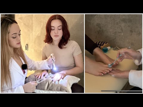 ASMR Medical Exam of the Hands & Feet | Sharp or Dull, Point Pressure Therapy [Spanish Roleplay]
