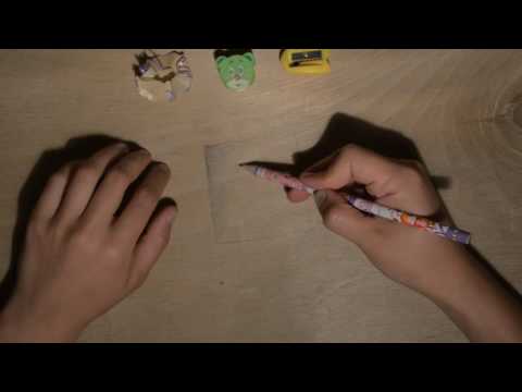 ASMR Hand Movements, Pencil Sounds, Wood Tapping, Drawing for Relaxation