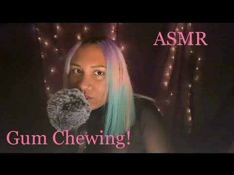 ASMR | Gum Chewing + Inaudible Whispers