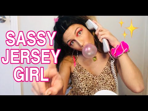 ASMR ~ 💅 💋 SASSY GUM CHEWING JERSEY GIRL GIANA DOES YOUR NAILS! 💋💅