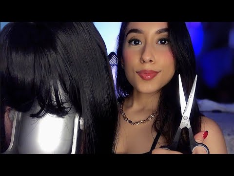 ASMR Giving My Mic a Haircut (With Hair) ✂️ Gentle Combing & Cutting