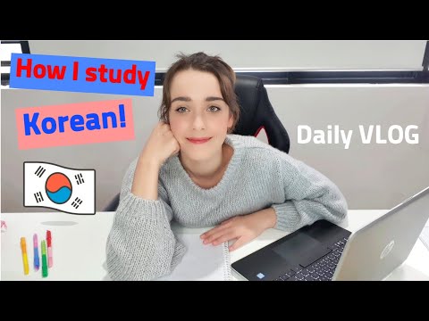 How I Self Study Korean🇰🇷 + Tips! | My Everyday Makeup Routine DAILY VLOG ☀️