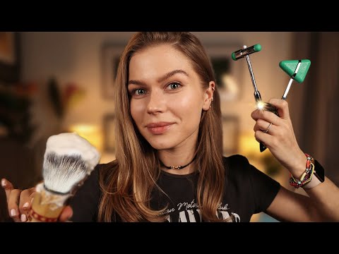 Fastest ASMR 4 (Colorblind Test, Shaving, Makeup, Photoshoot, Reconstructing Your Face, Face Exam)