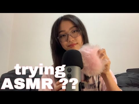 my first asmr video 💓 (fast tapping, scratching, brushing, etc)