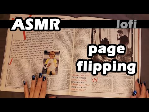 ASMR 🔹 LoFi 🔹 1996 Rolling Stone Magazine Page Flipping (whisper)