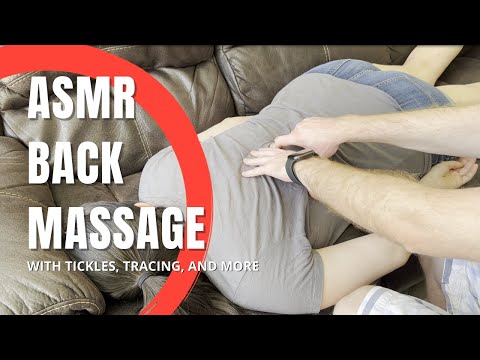 ASMR Back Massage, Tickle, & Scratch for Relaxing Sleep | No Talking