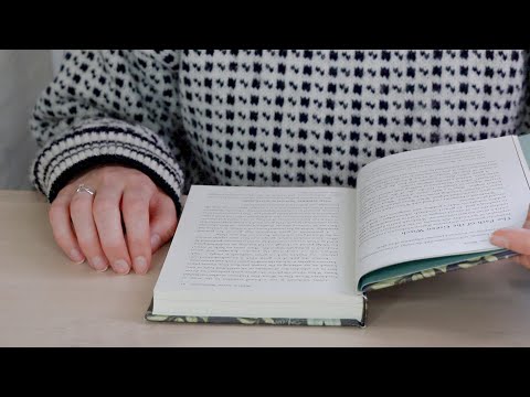 ASMR Reading Book While Tapping & Scratching | Page Turning & Paper Sounds | Unintelligible whisper