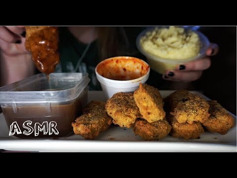 ASMR Southern Chicken Strips w/ Mash & Gravy | Eating Sounds
