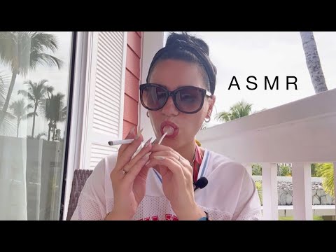 ASMR | Crunchy Lollipop Triggers 🍭 (Eating Sounds, Whispering & Smokies)