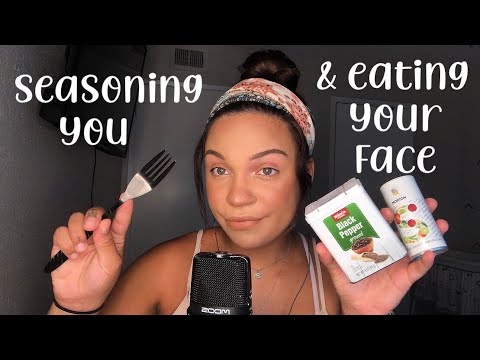 ASMR- Seasoning and Eating Your Face