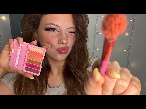 ASMR| FAST Makeup, Nails & Hair roleplay⚡️ (clean girl aesthetic gone wrong)‼️