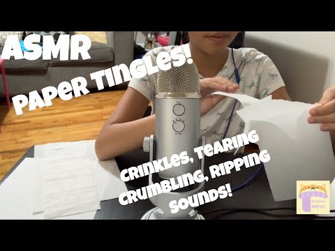 ASMR Paper Tingles Crinkles | Tearing & Ripping City!
