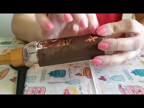 ASMR My Perfume Collection  VERY INTENSIVE SCRATCHING TAPPING glass bottle and plastic