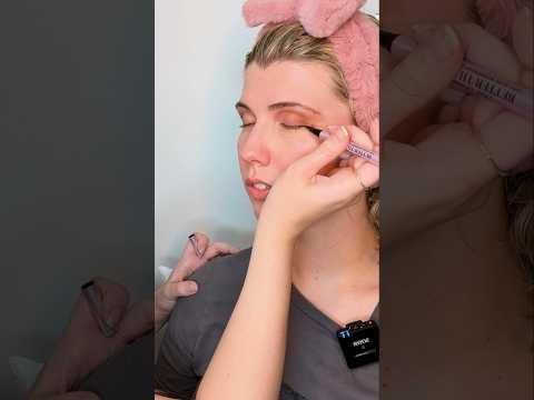 ASMR Eyeliner for Sydney | Most Relaxing Makeup Application for Sleep 💜 #makeup #asmr #asmrtingles